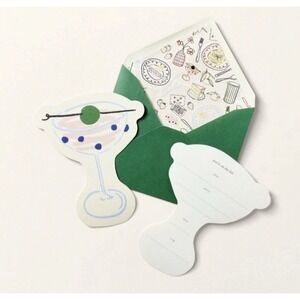 10ct Party Invitations Cream/Green/Pink - kate spade new york x Target